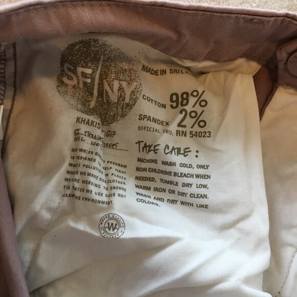 GAP Size 0R Perfect Khaki Brown/Purple Pants - Picture 5 of 9